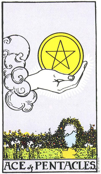 星币王牌经典韦特—史密斯牌面，正位